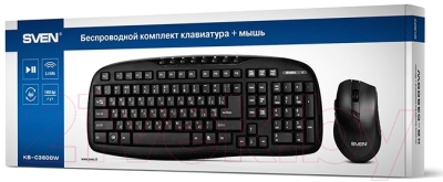 Клавиатура+мышь Sven KB-C3600W (черный)