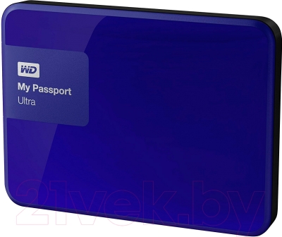 Внешний жесткий диск Western Digital My Passport Ultra 3TB Blue (WDBBKD0030BBL)