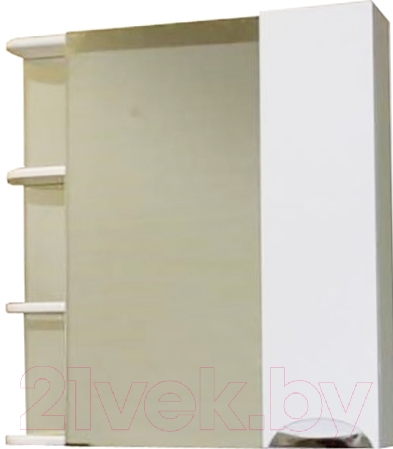 Шкаф с зеркалом для ванной СанитаМебель Камелия-12.70 Д3