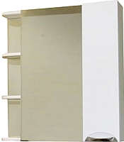 Шкаф с зеркалом для ванной СанитаМебель Камелия-12.70 Д3 (правый, белый) - 