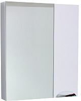 Шкаф с зеркалом для ванной СанитаМебель Эмили 102.650 (белый, правый) - 