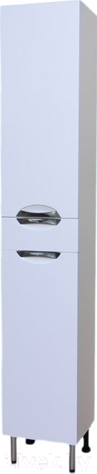 Шкаф-пенал для ванной СанитаМебель Камелия-56 Д3 (белый, правый)