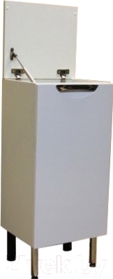 Шкаф-полупенал для ванной СанитаМебель Камелия-71.2 Д3 (белый, левый)