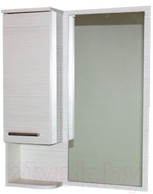 Шкаф с зеркалом для ванной СанитаМебель Прованс 101.600 (левый, гасиенда)