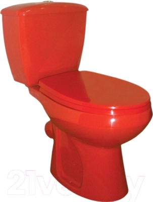 Сиденье для унитаза Оскольская керамика Элисса-Н (красный)