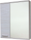 Шкаф с зеркалом для ванной СанитаМебель Прованс 101.650 (левый, гасиенда) - 