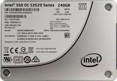 SSD диск Intel DC S3520 240GB (SSDSC2BB240G701)