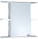 Шкаф с зеркалом для ванной СанитаМебель Камелия-03.54 (левый, белый) - 