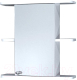 Шкаф с зеркалом для ванной СанитаМебель Камелия-03.54 (правый, белый) - 