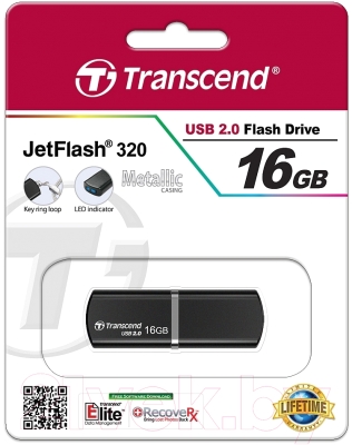 Usb flash накопитель Transcend JetFlash 320 16GB (TS16GJF320K)