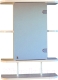 Шкаф с зеркалом для ванной СанитаМебель Камелия-03.54п (правый, белый) - 