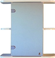 Шкаф с зеркалом для ванной СанитаМебель Камелия-03.60 (левый, белый) - 