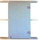 Шкаф с зеркалом для ванной СанитаМебель Камелия-03.60 (правый, белый) - 