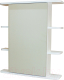 Шкаф с зеркалом для ванной СанитаМебель Камелия-04.65 (правый, белый) - 