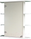 Шкаф с зеркалом для ванной СанитаМебель Камелия-04.65 (левый, белый) - 