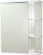 Шкаф с зеркалом для ванной СанитаМебель Камелия-09.60 (левый, белый) - 