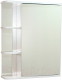 Шкаф с зеркалом для ванной СанитаМебель Камелия-09.60 (правый, белый) - 