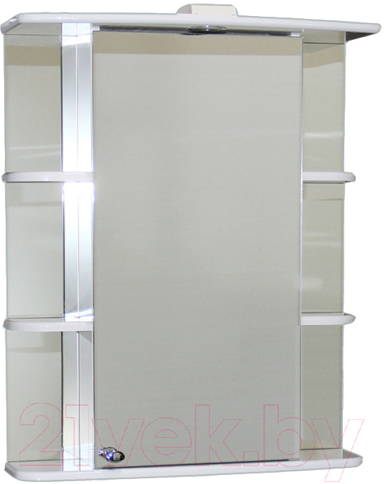 Шкаф с зеркалом для ванной СанитаМебель Камелия-10.65 Д2