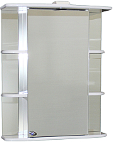 Шкаф с зеркалом для ванной СанитаМебель Камелия-10.65 Д2 (правый, белый) - 