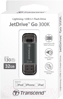 Usb flash накопитель Transcend JetDrive Go 300 32GB (TS32GJDG300K)