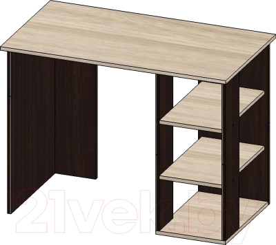 Письменный стол Мебель-Класс Имидж-1 (венге/ясень шимо светлый)
