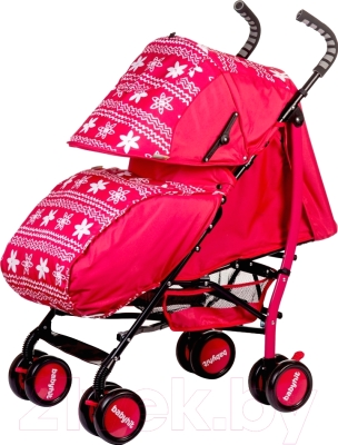 Детская прогулочная коляска Babyhit Smiley (фиолетовый/цветы)