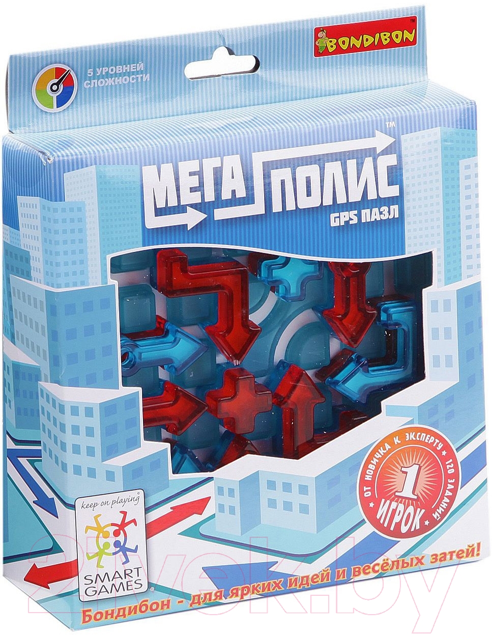 Игра-головоломка Bondibon Мегаполис-GPS ВВ1056