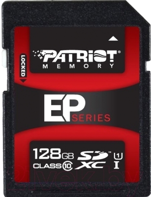 Карта памяти Patriot SDHC UHS-I 128Gb (PEF128GSXC10233)