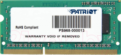 Оперативная память DDR3 Patriot PSD34G133381S