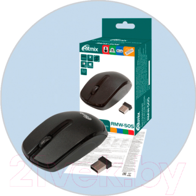 Мышь Ritmix RMW-505 (черный)