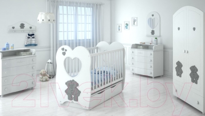 Детская кроватка Miracolo Amore (белый)