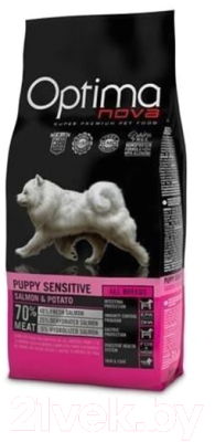 Сухой корм для собак Optimanova Puppy Sensitive Salmon & Potato (2кг)
