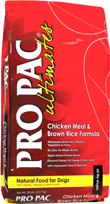 Сухой корм для собак Pro Pac Ultimates Dog Chicken & Brown Rice CBR001 (20кг)