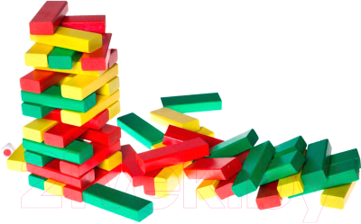 Настольная игра Бэмби Башня цветная 7794 (с кубиком)