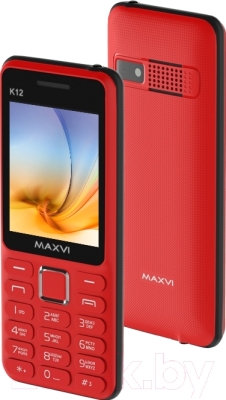 Мобильный телефон Maxvi K12 (красный/черный)