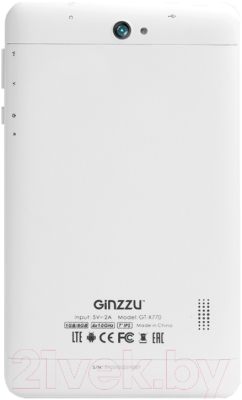 Планшет Ginzzu GT-X770 (белый)