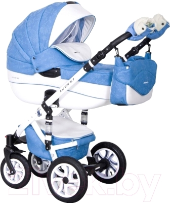 Детская универсальная коляска Riko Brano Ecco 3 в 1 (16/sky blue)