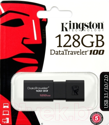 Usb flash накопитель Kingston DataTraveler 100 G3 128GB (DT100G3/128GB)