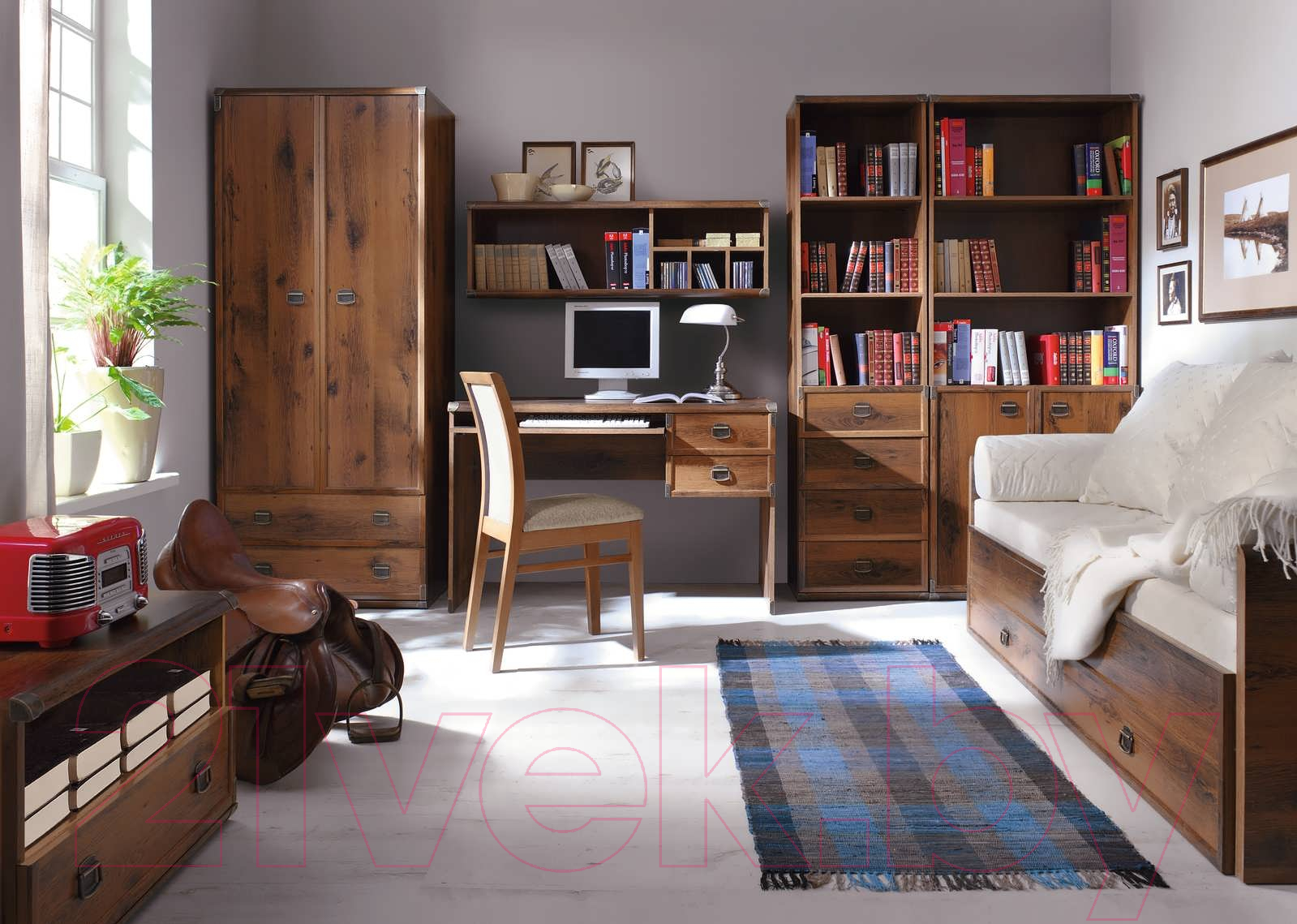 Сундук Black Red White Индиана JKUF 120 (дуб саттер) — фото 5