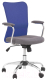 Кресло офисное Halmar Andy (серый/синий) - 