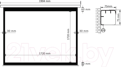 Проекционный экран Kromax Linen-2