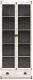 Шкаф с витриной Black Red White Индиана JWIT 2d1s (сосна каньон) - 