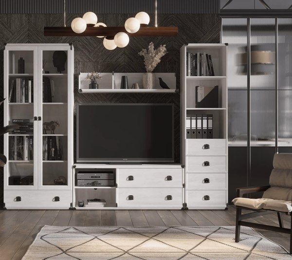Стеллаж Black Red White Индиана JREG 4so/50 (сосна каньон)