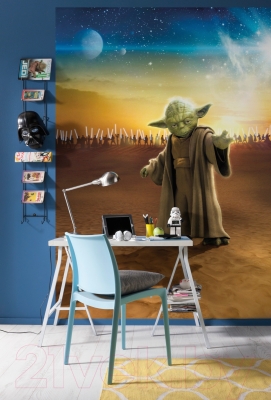 Фотообои листовые Komar Star Wars Master Yoda 4-442 (184x254)