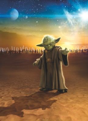 Фотообои листовые Komar Star Wars Master Yoda 4-442 (184x254)