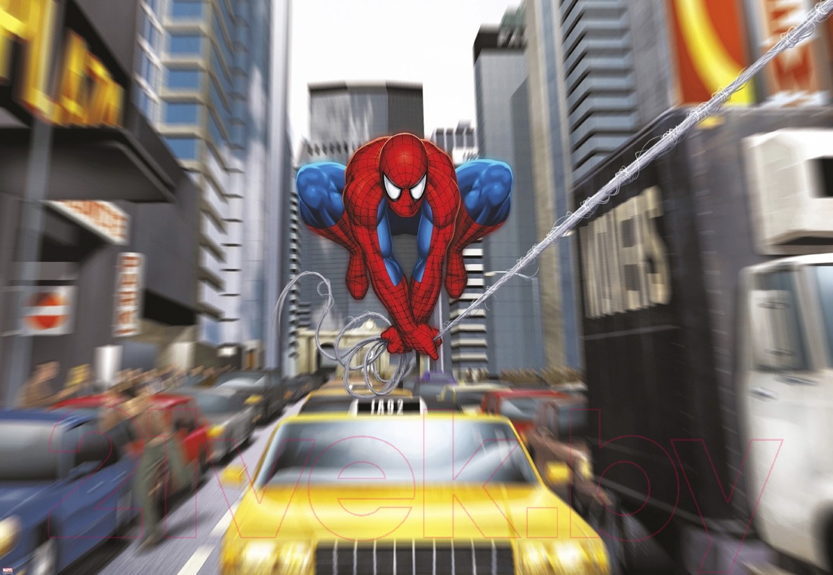 Komar Spider-Man Rush Hour 1-425 184x127 Фотообои листовые купить в Минске,  Гомеле, Витебске, Могилеве, Бресте, Гродно