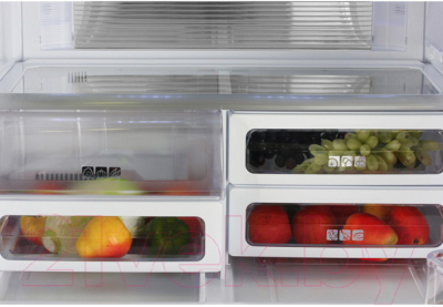 Холодильник с морозильником Sharp SJ-F95ST-BE
