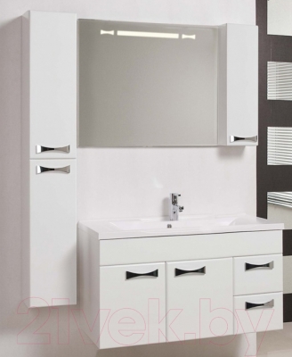 Шкаф с зеркалом для ванной Акватон Диор 100 (1A167902DR01R)