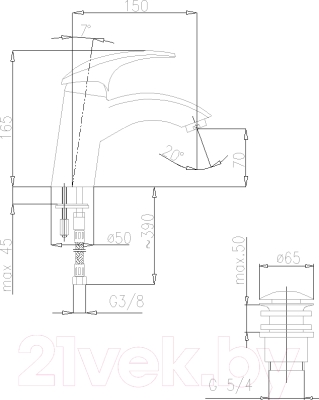 Смеситель Armatura Ametyst 402-815-00/402-814-00