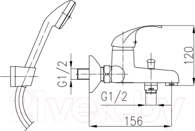 Смеситель Armatura Azuryt 5514-520-00